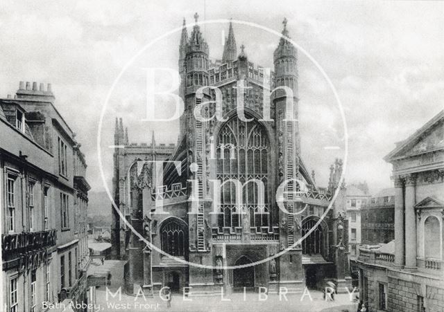 Bath Abbey, west front c.1930