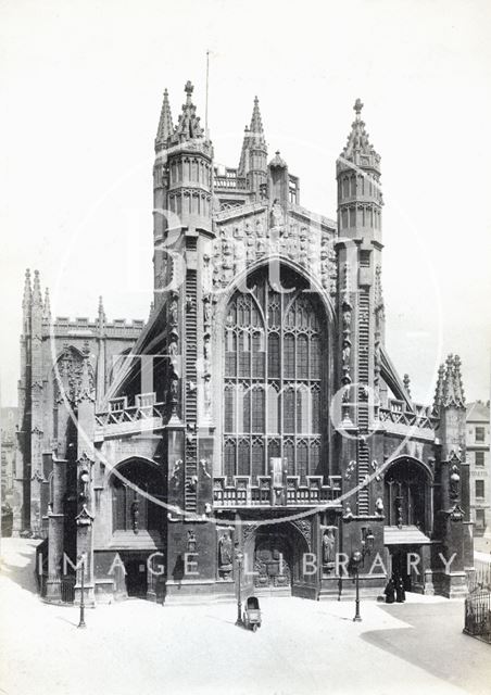 Bath Abbey west front c.1890