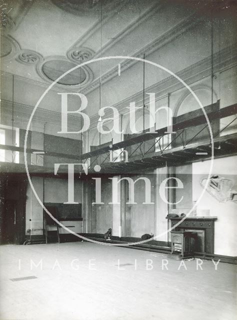 Interior of the old Bath Royal Literary and Scientific Institution, Bath c.1932