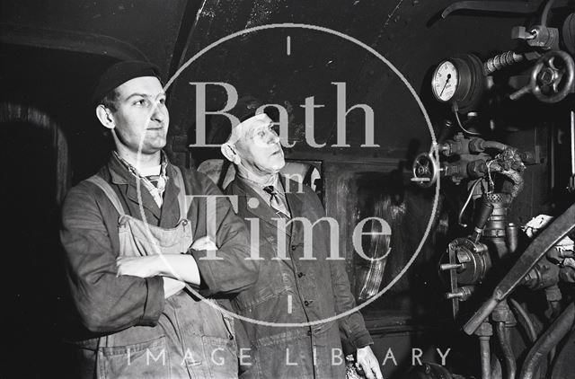 On the footplate of a Somerset & Dorset engine 1966