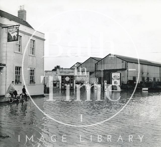 Floods, The White Hart, Bitton, Gloucestershire 1968