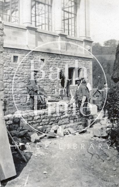 Building the Orangery at St. Catherine's Court c.1920