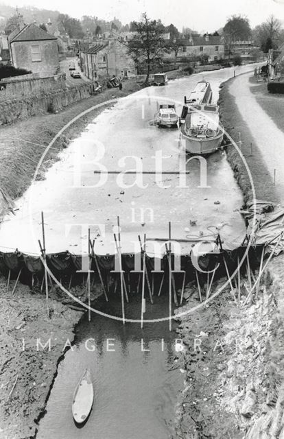 A frozen Kennet and Avon Canal, Bathampton 1986