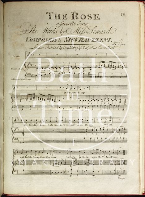 The Rose, a song composed by Rauzzini c.1805?