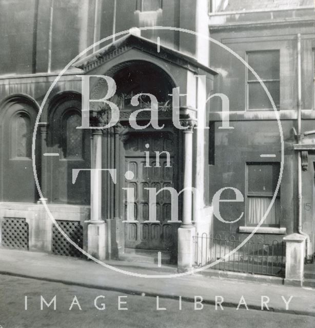 Doorway to Percy Chapel, Charlotte Street, Bath c.1920