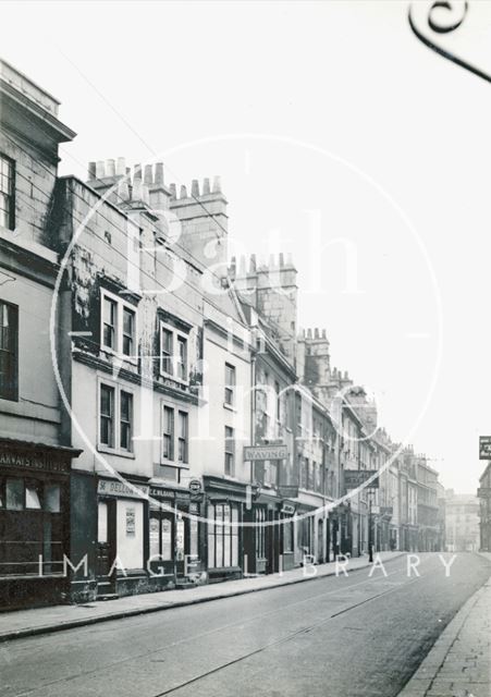 Walcot Street, east side, looking towards Northgate Street, Bath 1936