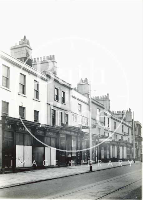 Walcot Street, Ladymead, east side, Bath 1936