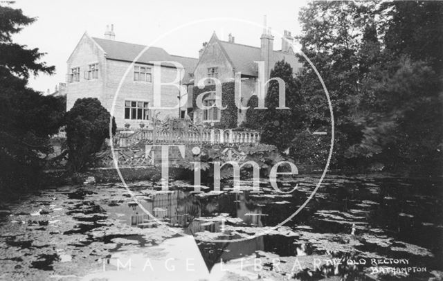 Pond, the Old Rectory, Bathampton c.1937