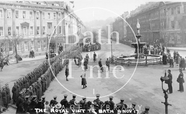 The Royal Visit, Laura Place, Bath 1917