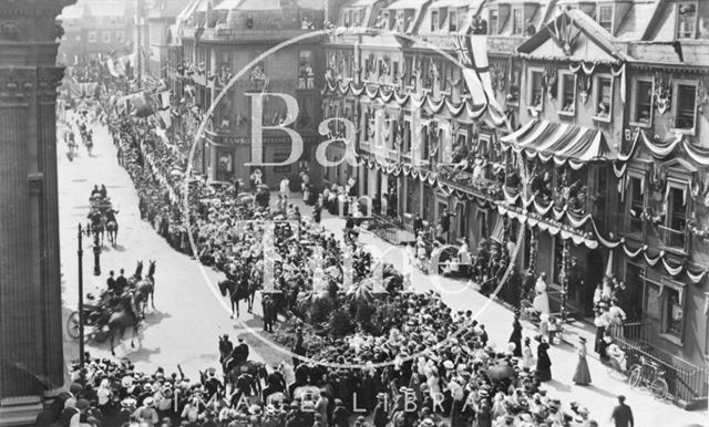 Royal visit, George Street, Bath 1909