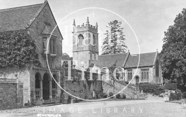 St. Catherine's Court and church c.1937