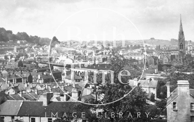 View from Sydney Buildings, Bath c.1950