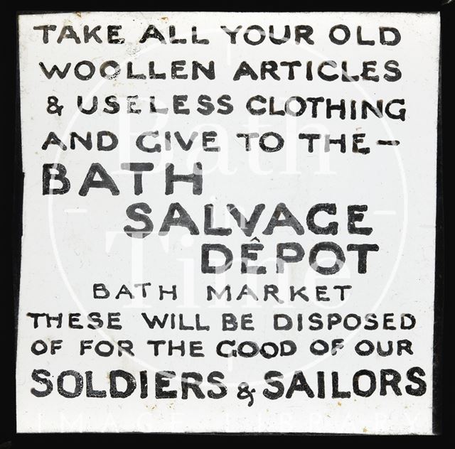 Bath Salvage Department, Bath Market c.1914?