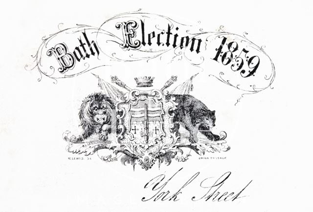 Letterhead for the Bath Election 1859