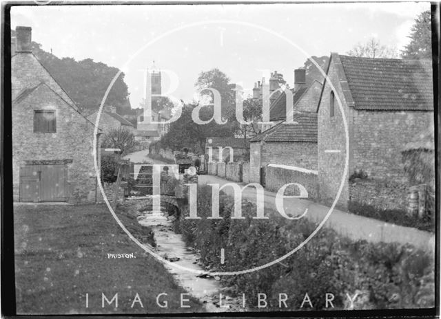 Looking down the stream, Priston, Somerset 1932