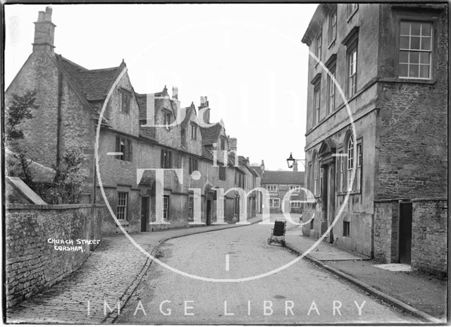 View down Church Street, Corsham, Wiltshire c.1922