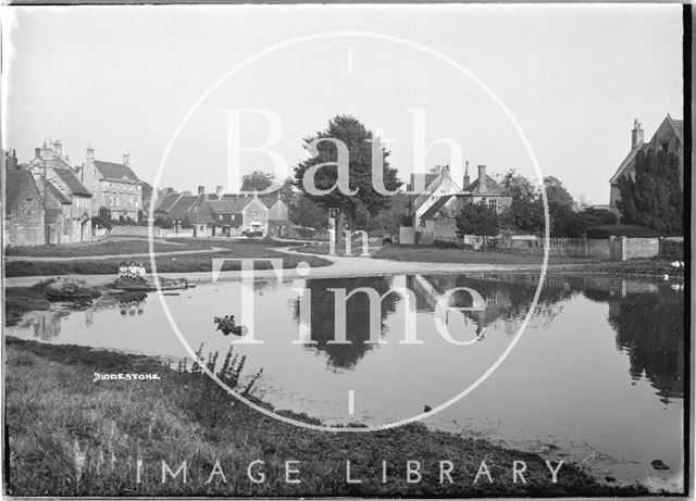 View over the village pond, Biddestone, Wiltshire 1933