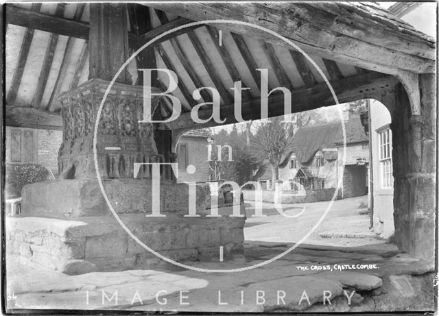 The Market Cross, Castle Combe, Wiltshire 1936