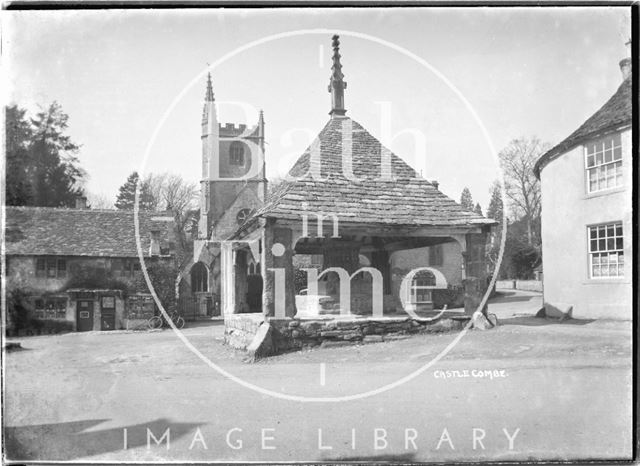 The Market Cross, Castle Combe, Wiltshire 1936