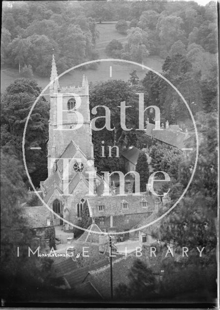 View of the church and village, Castle Combe, Wiltshire No. 8 c.1930