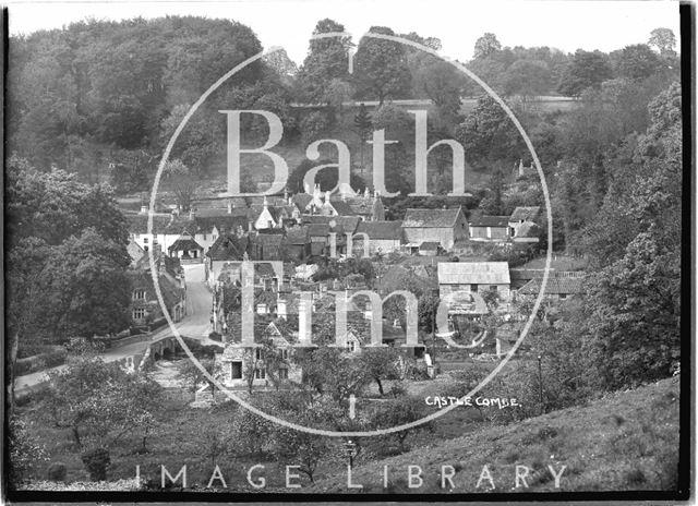 General view of Castle Combe, Wiltshire c.1930