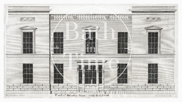 Front elevation of Belvedere House, Miss Lee's School, Bath c.1795