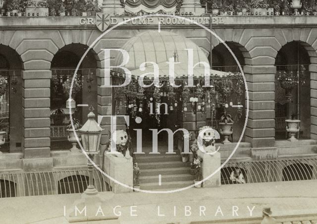 The Grand Pump Room Hotel, Stall Street, Bath 1897 - detail