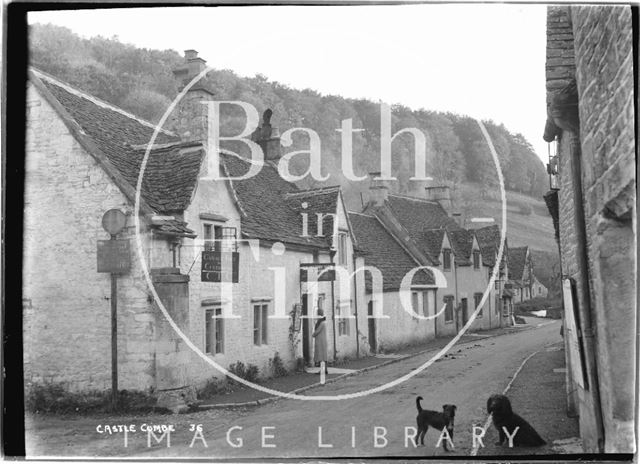 The photographer's wife outside the Old Rectory Farm Tea Gardens. Castle Combe, Wiltshire No. 36 1933