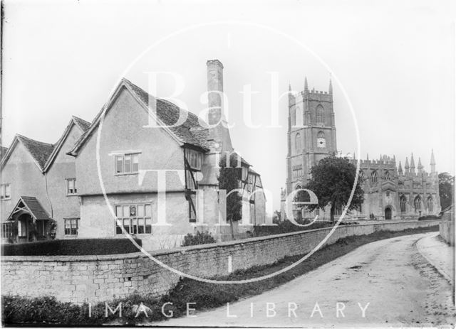 Steeple Ashton and church, Wiltshire 1936