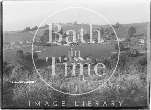 View of Slaughterford with the mill in the foreground, Wiltshire 1932