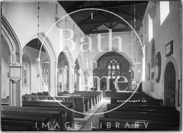 Interior of Kilmersdon Church, Somerset c.1938