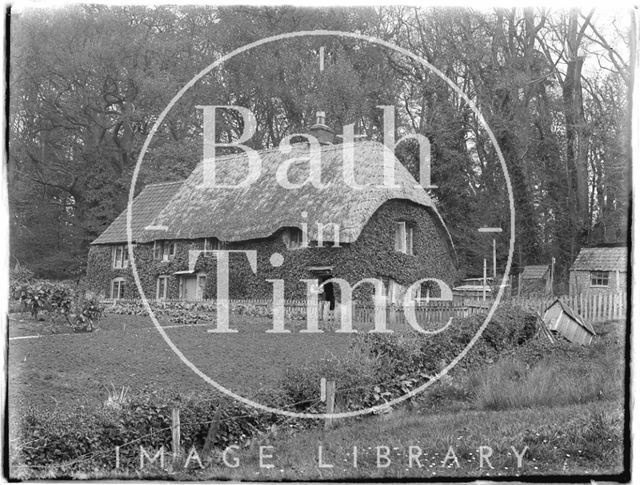 A thatched cottage in Lacock, Wiltshire 1926