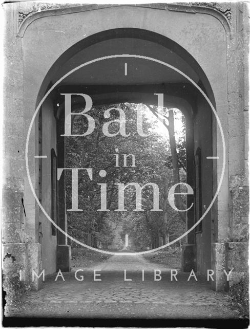 Looking through the gateway, Lacock, Wiltshire 1926