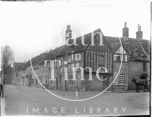 A street corner in Lacock, Wiltshire 1926