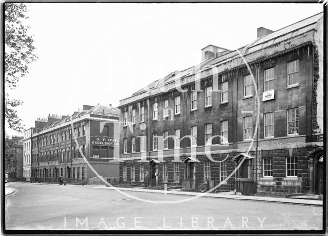 The west side, Portland Square, Bristol c.1950