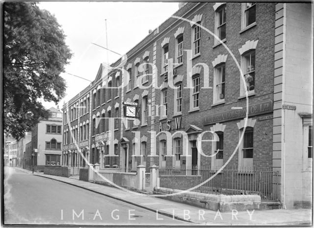 The south side, Brunswick Square, Bristol c.1950