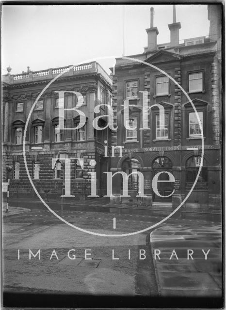 Corner of the Exchange, the Old Post Office, Corn Street and Exchange Avenue, Bristol c.1950