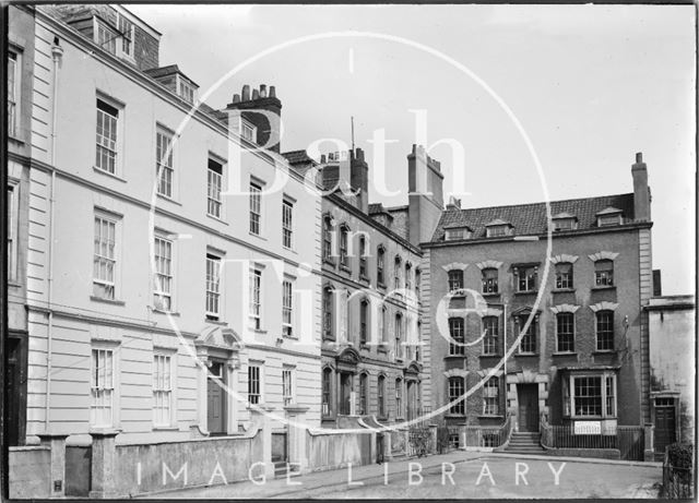 Houses on the north and east sides, Dowry Square, Hotwells, Bristol c.1950