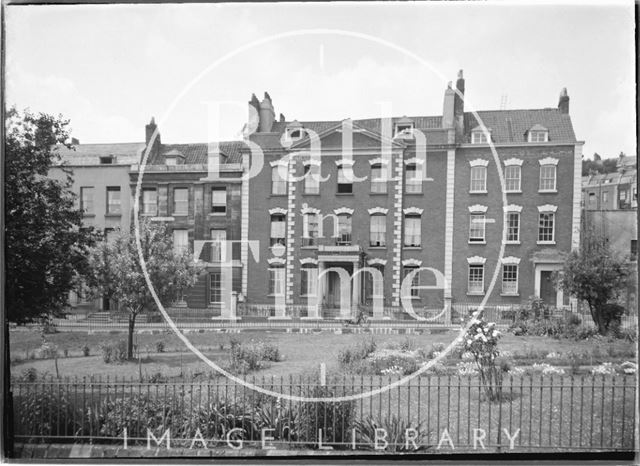 Houses on the west side, Dowry Square, Hotwells, Bristol c.1950