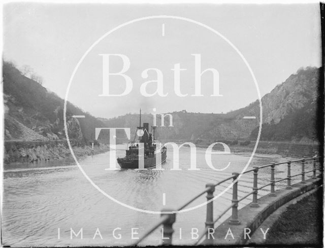 View under Clifton Suspension Bridge, looking north up the Portway, Bristol c.1950