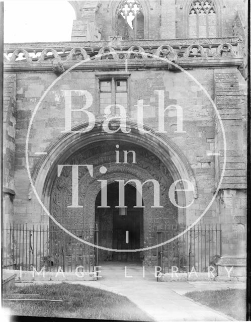 Porch, Malmesbury Abbey, Wiltshire c.1910