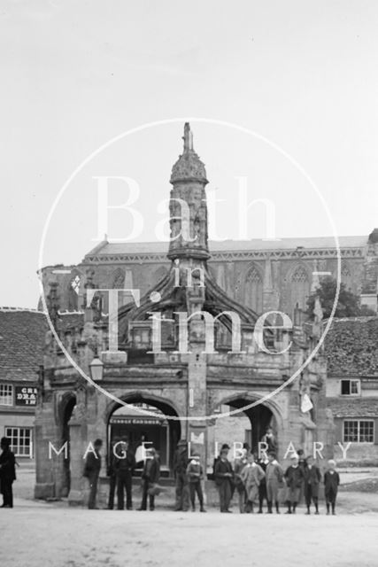 The Market Cross, Malmesbury, Wiltshire c.1910 - detail