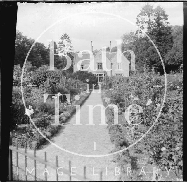 View of an unidentified house and garden c.1900