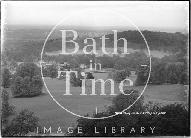 View from Heaven's Gate of Longleat House, Wiltshire 1938