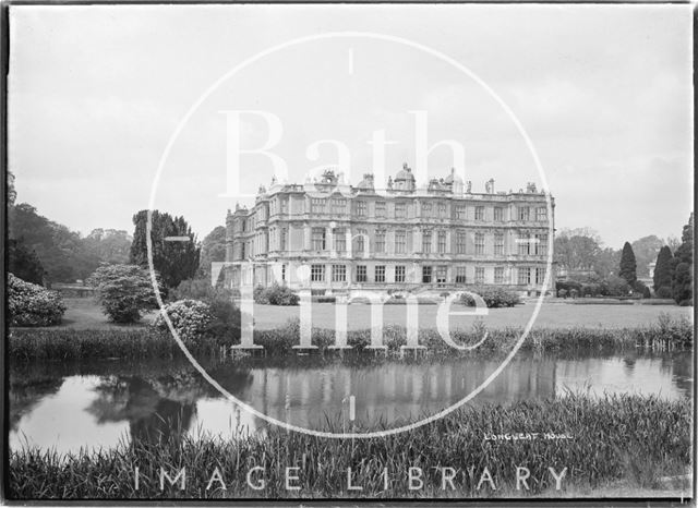 Longleat House, Wiltshire view across the lake 1938