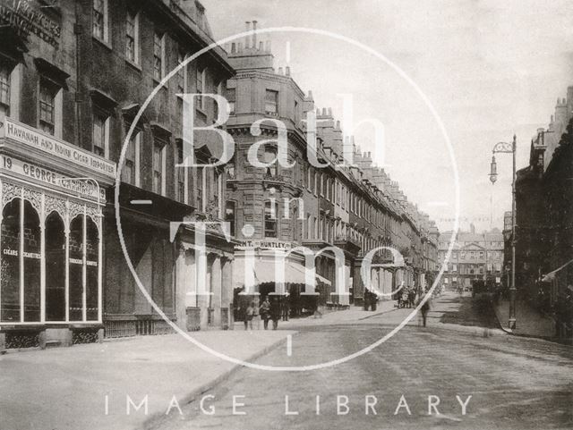 General view of Milsom Street, looking towards York Buildings, Bath c.1900