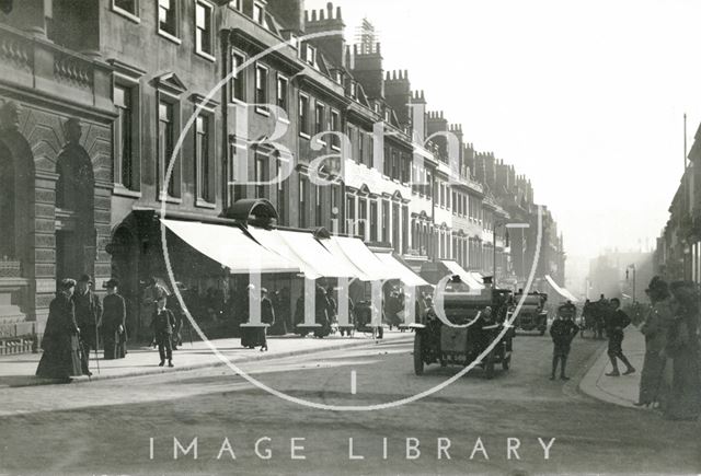 View down Milsom Street from George Street, Bath c.1900