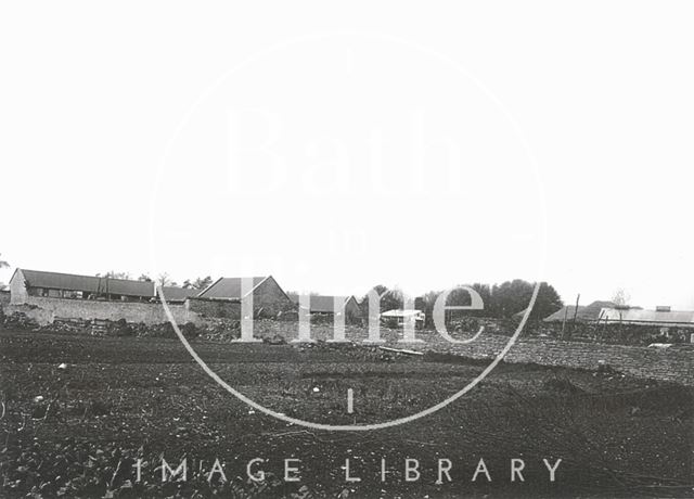 View of farm (Tanner's Buildings, Newton Road?) in Twerton, Bath c.1903