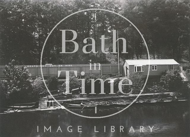 The boating station at Twerton, on the Lower Bristol Road, Bath c.1903