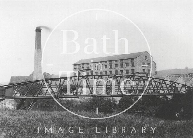 Bridge over the Avon, by the mills at Twerton, Bath c.1903